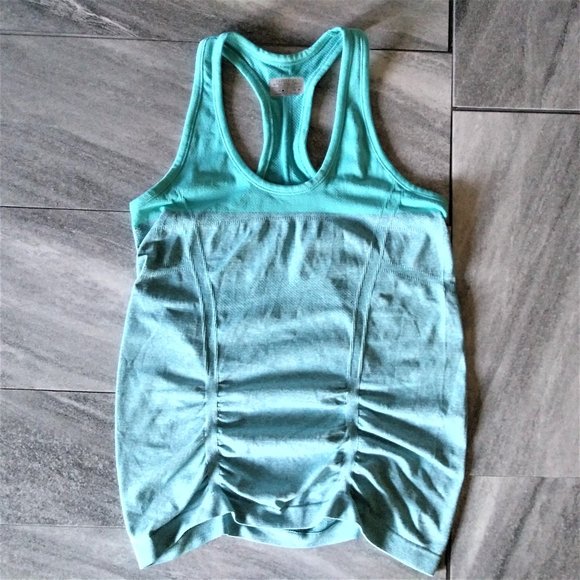 Athleta | Tops | Athleta Turquoise Fastest Track Racerback | Poshmark